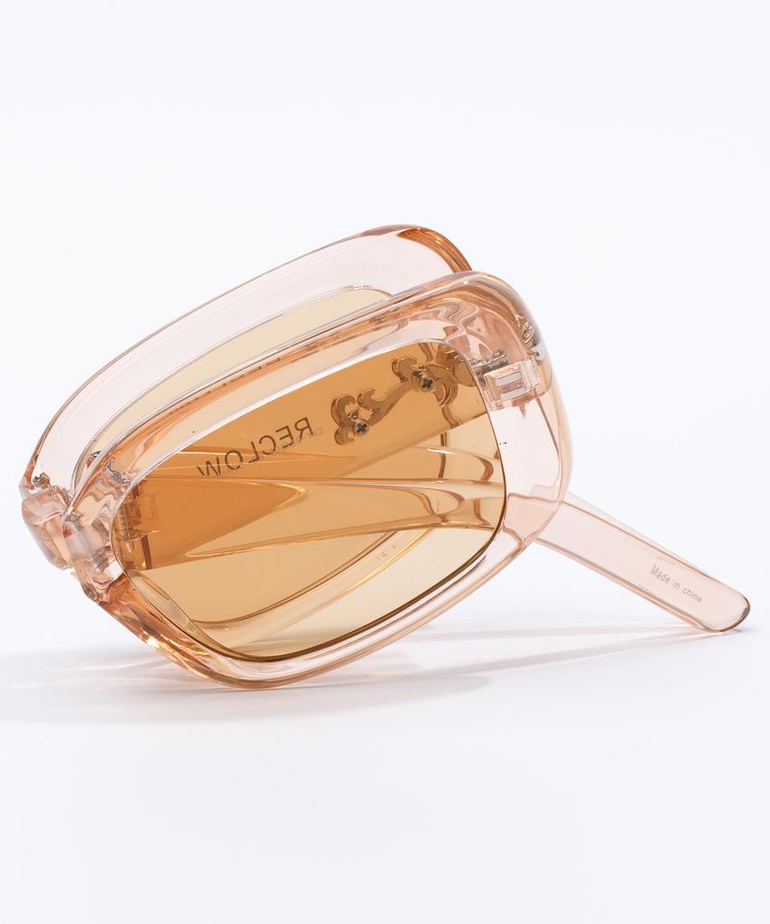 Likkeullou Rc Maye Folder Sunglasses Peach