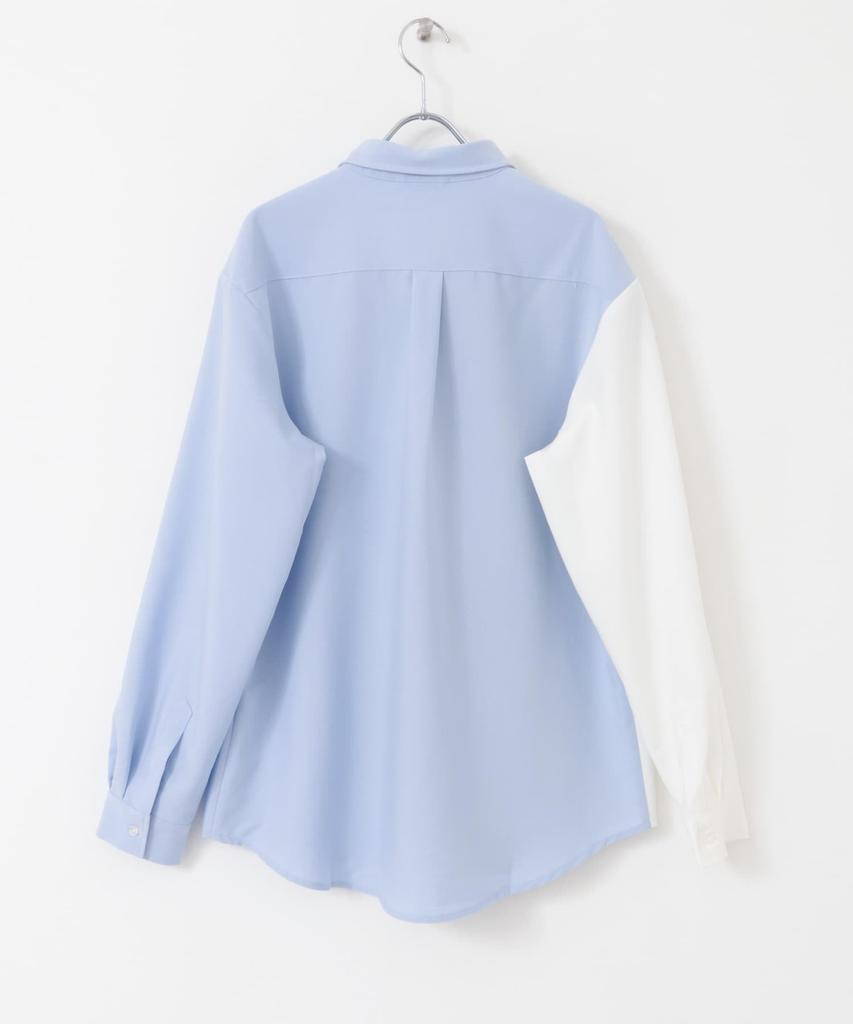 Urban Research Items Vertical Switch Long Sleeve Dress Size Size Men's Shirt, L.BLU, M, IT44-13A008