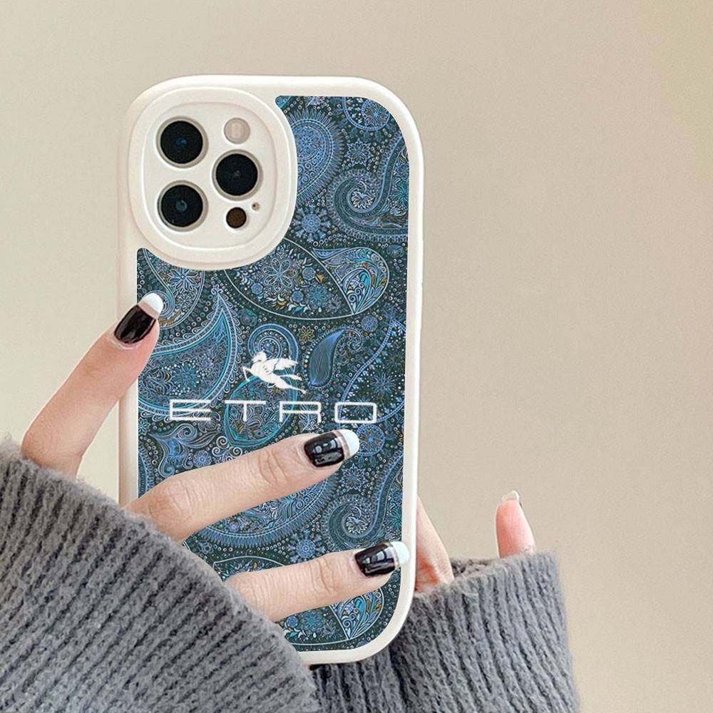 Classic Design E-Etro Leather Phone Case For IPhone 15 14 13 Pro Max 12 11 16 Plus Phone Cover