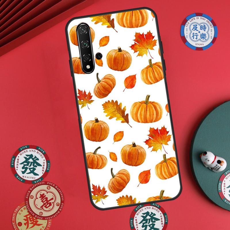 Autumn Leaves Fall Pumpkin Halloween For Huawei Nova 12s 7i 8i 11i 12i Y73 Y70 Y90 Y60 Y72 Y61 Y91 9 10 SE P30 Pro P40 Lite Case