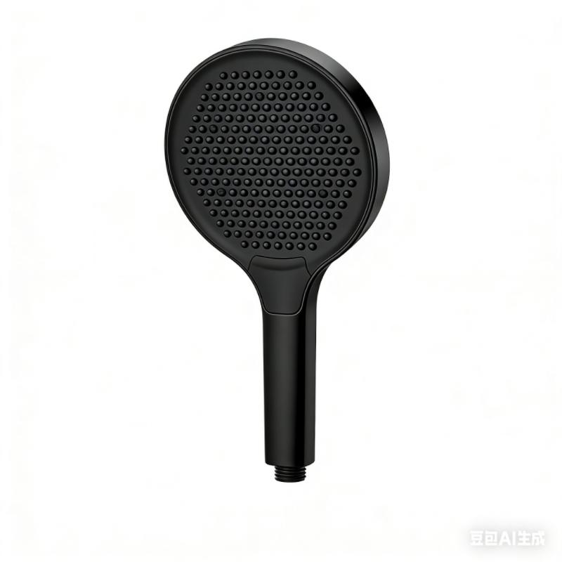 Handheld Shower Head ABS Injection Molding Modern Minimalist 4 Spray Modes Massage Rainfall High Pressure Handheld Shower Head (Black,ABS Plastic) чёрный