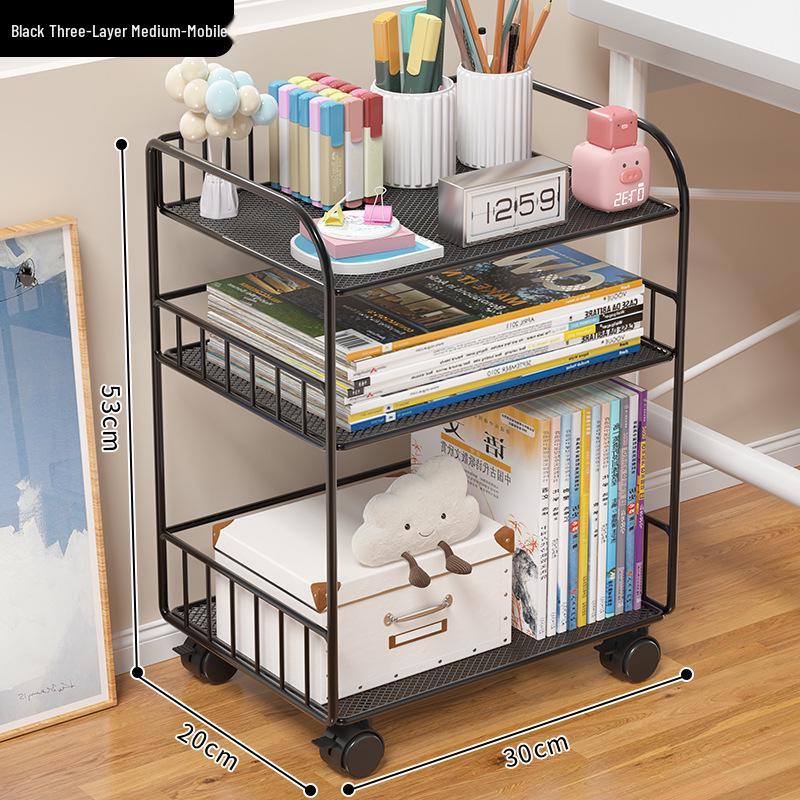 Multilayer Desktop Bookshelf Organizer for Office, Study, Dorm, and Dining Table.