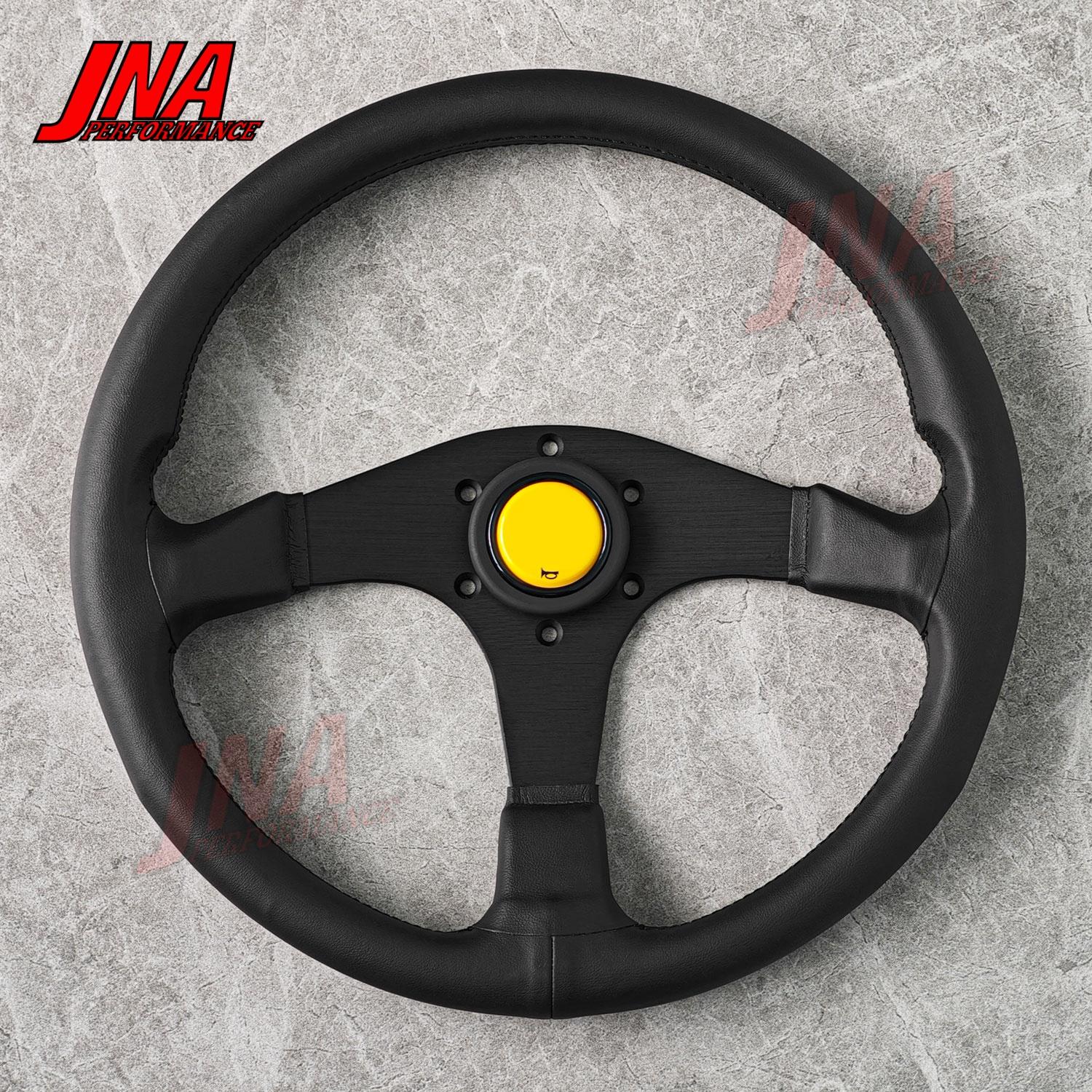 14inch Racing Sports Leather Steering Wheel SIM Racing Game Steering Wheel PC-ST42 MM
