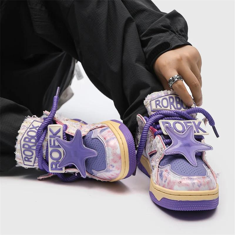 Scarpe da Skateboard Originali da Uomo Sneakers di Design Donna Streetwear Scarpe Hip Hop Uomo Sneakers Basse Vulcanizzate Uomo Trainer di Lusso