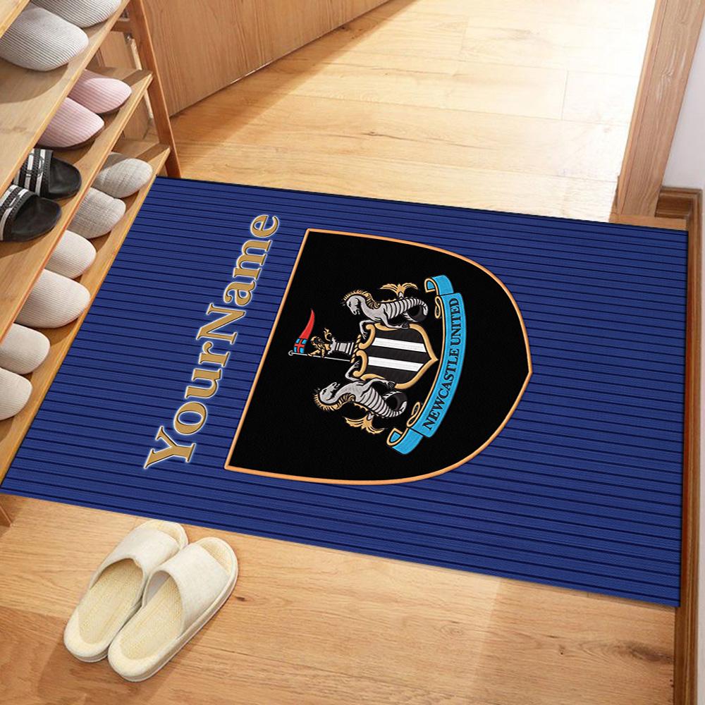 Newcastle 3 Customized Name Floor Rug Office Rug Suitable for Living Rooms Entryway Dormitory Study Room Antislip Carpet Decorate Offices