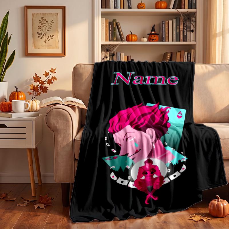 Hisoka Custom Flannel Blankets Soft Warm Cozy Throws for Home Decor Holiday Gifts