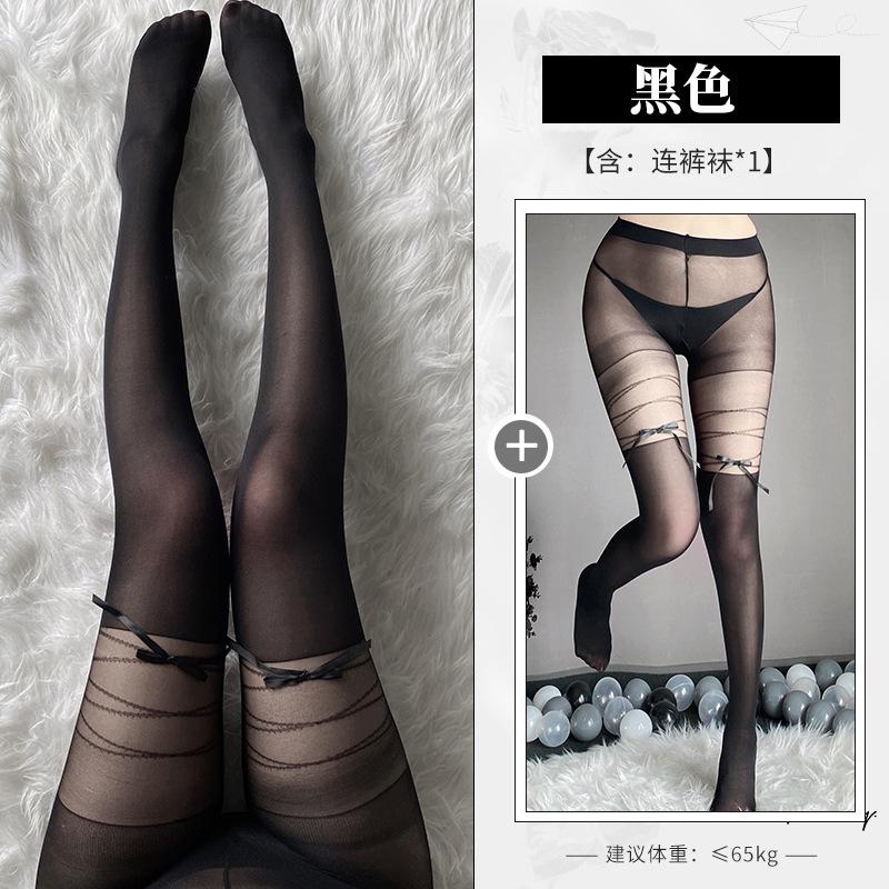 

Сексуальные чулки сексуальные женские тонкие кружевные колготки свободное настроение униформа черный шелк соблазн one size fits all чёрный