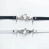 Punk Five-pointed Chokers Necklace Trendy Rivet Metal Star Chains for Women Retro Rock Hip Hop Charm Gothic Party Jewelry Gift