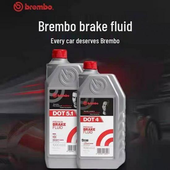Brembo Genuine DOT4/DOT5.1 Brake Fluid for Car, Motorcycle & EV Disc Brakes