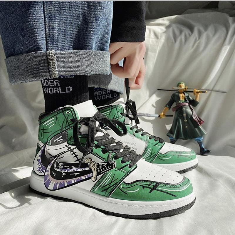 Goedkope Hip Hop New High Top Casual Shoes Men Autumn Leather Sneakers  Cartoon Boys Sports Basketball Sneakers kopen — gratis levering, eerlijke  reviews met foto's — Joom