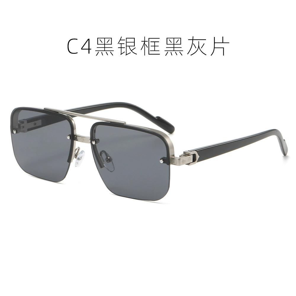 Mens Womens Square Gradient Sunglasses Double Bridge Oversized UV400 Anti Glare Shades Eyewear Brand Design