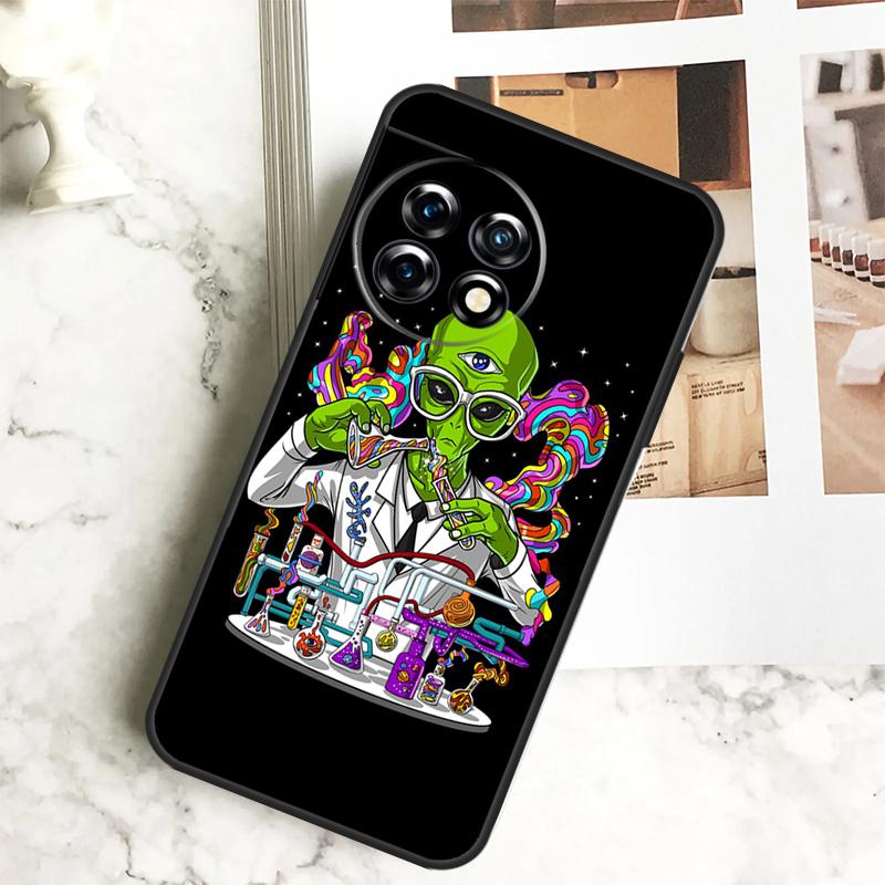 Space Alien Magic Case For OnePlus 12 12R 11 9 10 Pro 10R 9R 8T 10T Nord 3 CE 2 Lite 2T N10 N20 N30 CE4 Cover