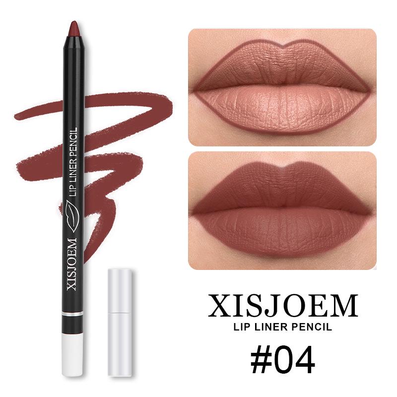 Wasserfester, samtig-matter Lippenstift & Lipliner: Langanhaltendes, farbschonendes, exklusiv grenzüberschreitendes Make-up-Tool