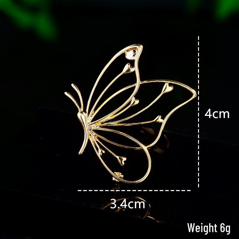 

Порожня брошка-метелик: Жіночий вишуканий значок на лацкан, універсальна бутоньєрка, аксесуар для кардигану та пальта