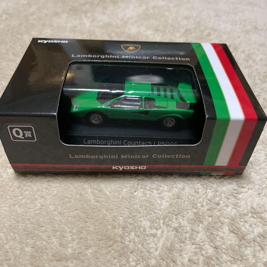 

Kyosho 1/64 Lamborghini Miniature Car Collection Countach LP500S Green зелёный