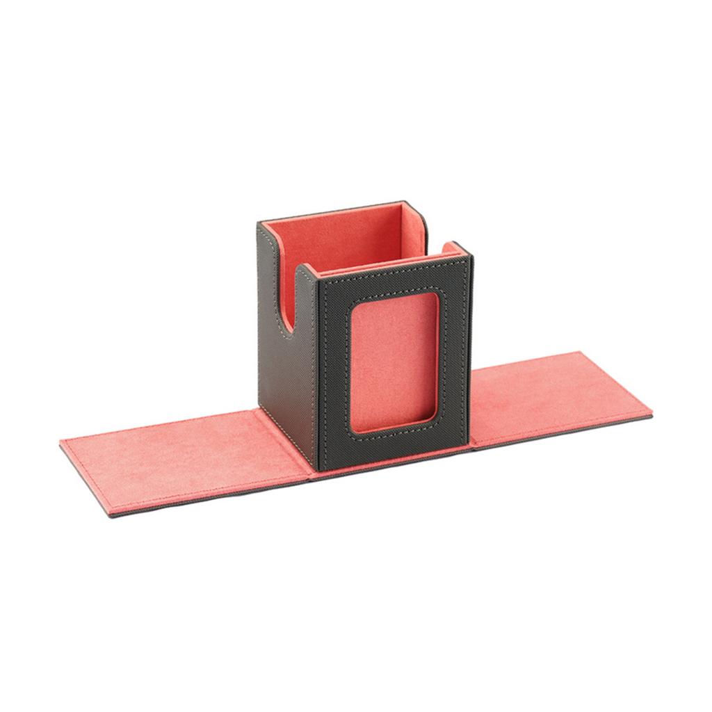 PU Leather Trading Card Deck Storage Box Gathering Card Toy Container Collectibles Game Card Collector Storage Case