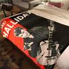 Rock Legend Johnny Halliday blanket Home Decor sofa blanket Digital printing Machine washable bedroom