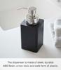 Yamazaki Jitsugyo Refill Dispenser Foam Type Black Tower Foam Type Detergent Dedicated Easy To Clean 5208 Approx. W7XD9.5XH17cm