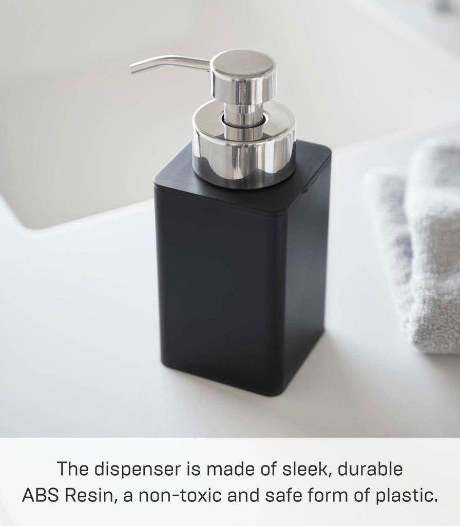 Yamazaki Jitsugyo Refill Dispenser Foam Type Black Tower Foam Type Detergent Dedicated Easy To Clean 5208 Approx. W7XD9.5XH17cm