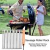 Hot Dog Roller Basket Multifunctional Hot Dog Roller Grill Outdoor Sausage Grilling Tool Camping Gear For Picnic Travel Daily
