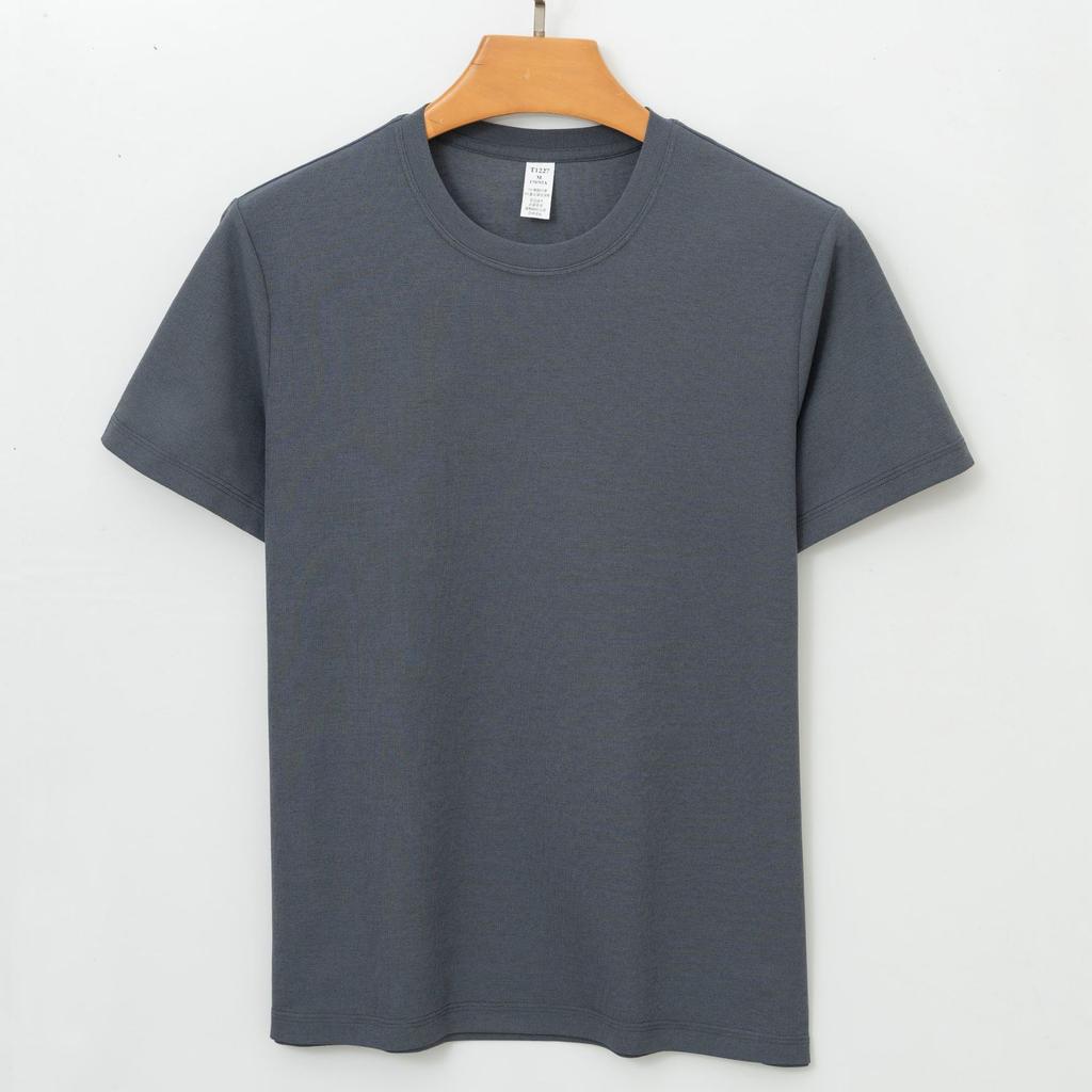 Premium Sports Short-sleeve Summer Ice Silk Quick-dry Breathable Cool Antibacterial Casual Thin T-shirt Minimalist Lightweight Breathable T-shirt