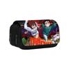 Dandadan Double Layer Pencil Case With Nylon Material For Students And School Supplies