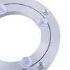 Swivel Base Practical Rotating Stand Aluminum Revolving Platform Display Stand Simple Install for 20-25cm Glass Dishes