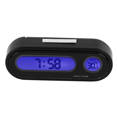 2 v 1 Auto Vozidlo Interiér Mini Elektronické Hodinky LED Digitální Hodiny Teploměr Voltmetr