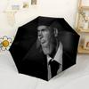 Psg Celebration Moment Portable Automatic Umbrella Sturdy 8-Rib Shaft Sturdy Construction All-Season Umbrella for Travel Fashionable Wedding Party Gif