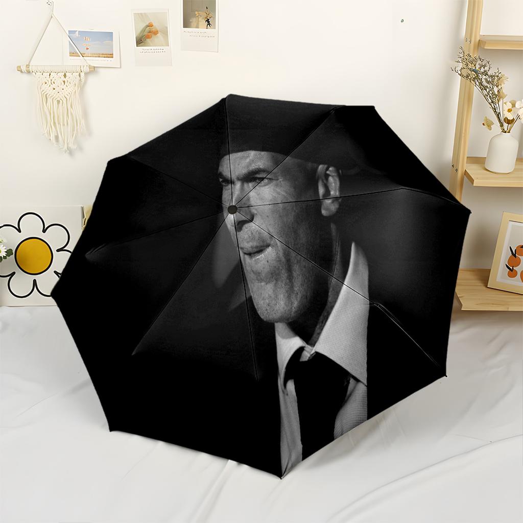 Psg Celebration Moment Portable Automatic Umbrella Sturdy 8-Rib Shaft Sturdy Construction All-Season Umbrella for Travel Fashionable Wedding Party Gif