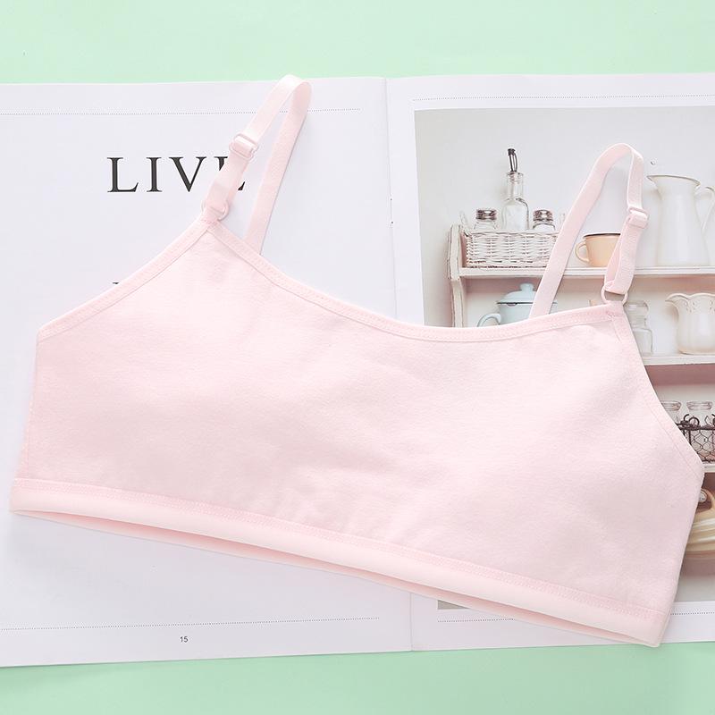 Solid Color Training Bra for Girls Aged 12-15