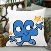 1Pc Bfdi Cute Chibi Printed Pillowcase, Zippered Decorative Cushion Cover (Only Cover), Machine Washable, Modern Home Decor For