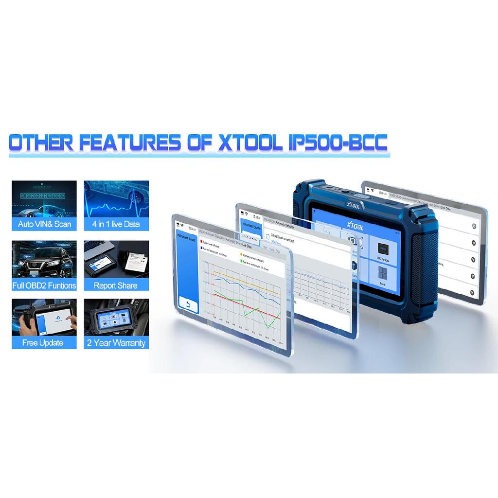 XTOOL InPlus IP500 For Buick/Chevrolet/Cadillac/GMC OBD2 Scanner Full Systems OBD2 Automotive Scanner Lifetime Free Update