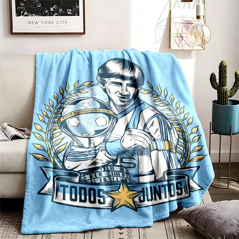 Racing Club de Avellaneda Theme Blanket Suitable For Beds Sofas And Camping Perfect For Both Men And Women Comfortable Bedding All Year Round