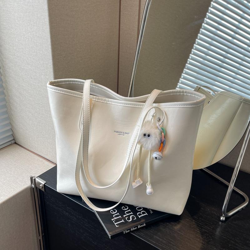 Simple and Versatile High-end Women's 2025 New Fashion Tote Bag Large-capacity Student Class Shoulder Bag