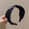 Luxe Herfst/Winter Haarband voor Dames - Elegante Brede Hoed Top Clip voor Haar & Gezichtswas.