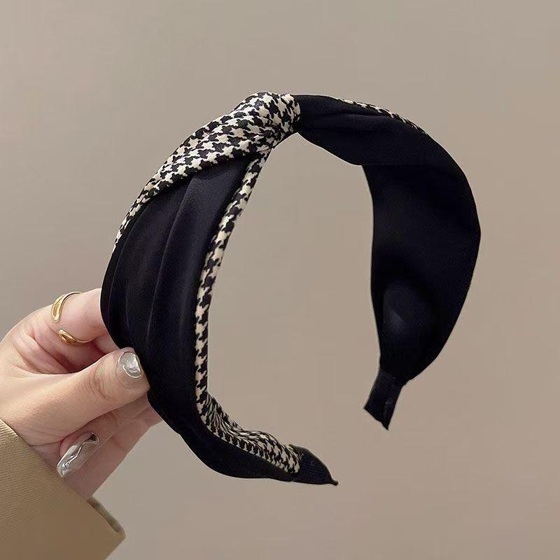 Luxe Herfst/Winter Haarband voor Dames - Elegante Brede Hoed Top Clip voor Haar & Gezichtswas.