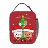 Bubu Dudu Kissing Lunch Bag Vintage Lunch Box Beach Portable Thermal Lunch Bags Print Cooler Bag