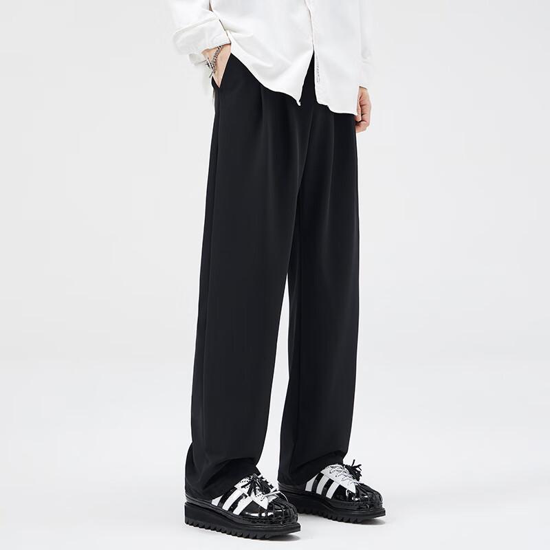 Men's Spring/Autumn Casual Loose Straight-Leg Trousers 7J06