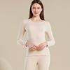Thermal Base Layer Set Women Men Tencel Warm Fleece-Lined Long Sleeve Top Pants Soft Comfortable Underwear