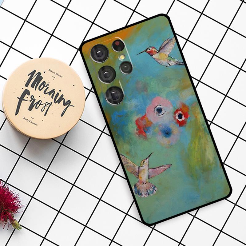 Hummingbird Case For Samsung Galaxy S25 Ultra S23 S22 S21 S20 S24 Ultra S9 S10 Plus S25 FE Phone Cover