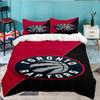 Raptors Basketball Logo 3pcs Bedding Set,Including 1pc Duvet Cover And 2pcs Pillowcases Perfect Gift for Christmas,Ideal for Bedroom, Dormitory