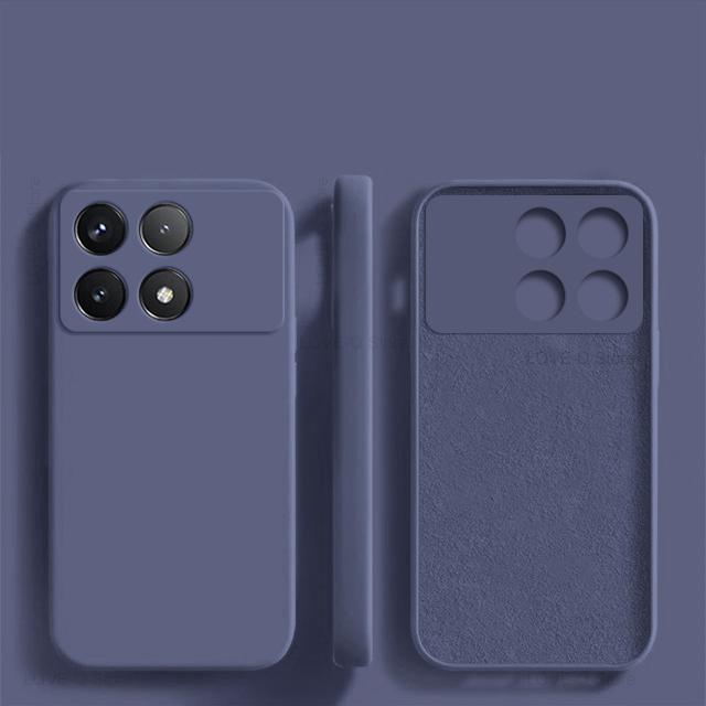 For Poco X6 Pro Case Shockproof Liquid Silicone Soft TPU Phone Cases for Xiaomi Poco X6 Pro 5G Poco X 6 X6Pro PocoX6 Pro Back Cover