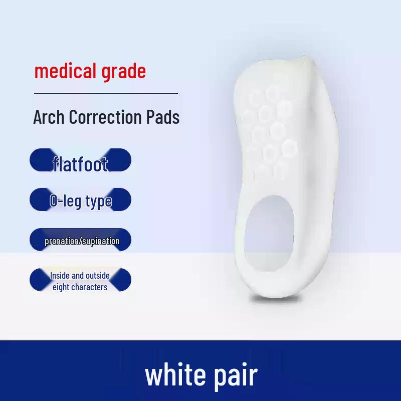 Wkładki ortopedyczne do podparcia wysokiego łuku stopy i korekcji płaskostopia - Unisex, Koryguje koślawość kolan i odchylenie stopy