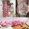 Artificial Rose Vine Decoration for Wedding Ceiling or Water Pipe Cover