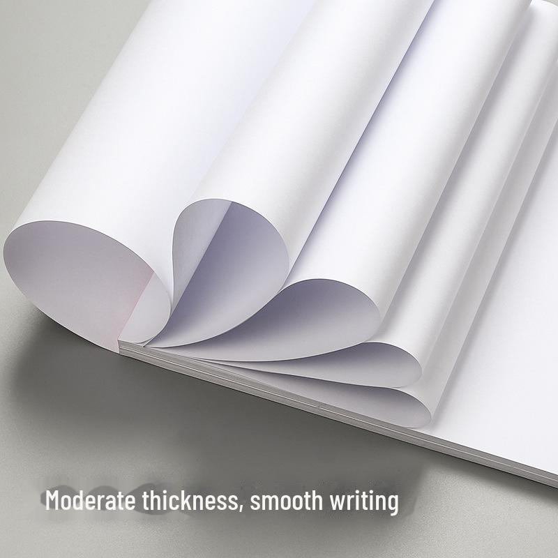 320-Sheet Student Draft Book: White Paper for Painting, Graffiti, Drawing, & Calculations