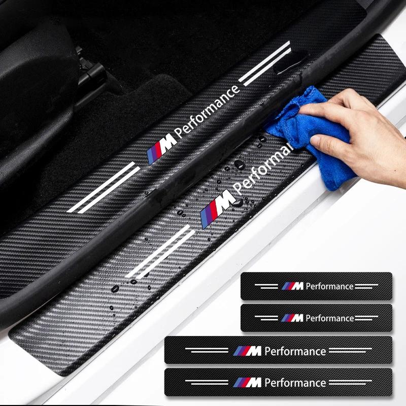 High-quality Carbon Fiber Car Door Sill Protector Sticker For BMW M G30 G32 G01 G02 G05 G06 G07 G26 G23 G22 F40 F20 G08 G16 M3 bzdn55