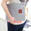 A4 Oxford Canvas File Bag Multi Layer Handheld Briefcase Storage Organizer for Office School Supplies Student Teacher