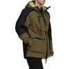 Adidas Outdoor Casual Sports Zip Hooded Long Sleeve Cotton Jacket Men Jacket Green H48576