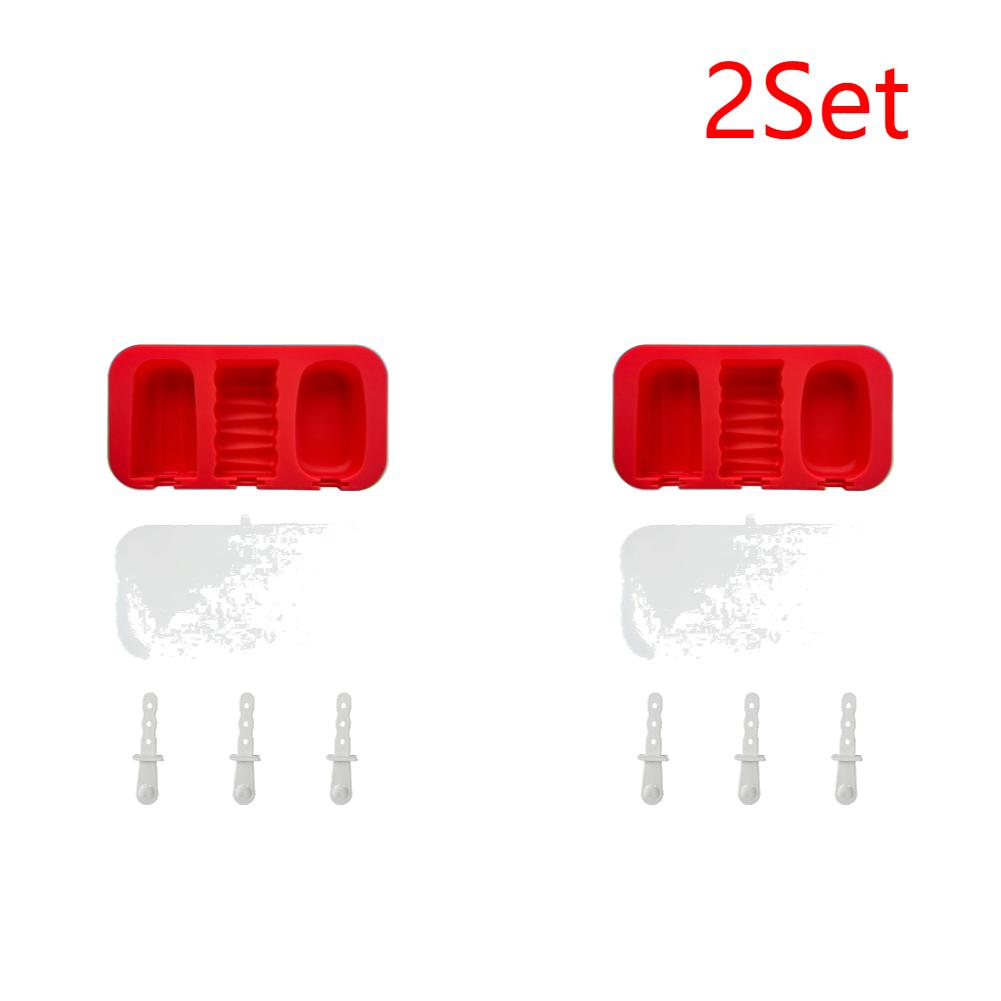1-5er Set Stapelbare Eis am Stiel Form DIY Kombi Stapelbarer Eis am Stiel Maker Wiederverwendbare Eis am Stiel Form für Selbstgemachtes Eis